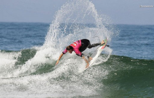Dane Reynolds Quiksilver Pro France on an MTF (Merrick Twin Fin)