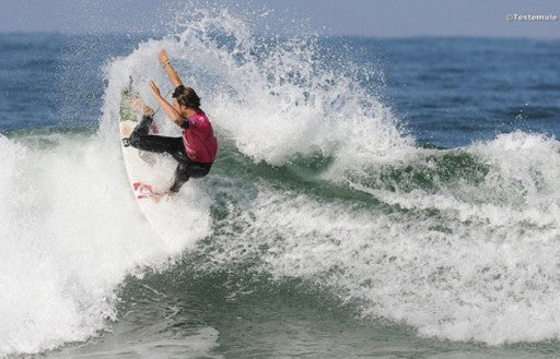 Dane Reynolds Quiksilver Pro France on an MTF (Merrick Twin Fin)