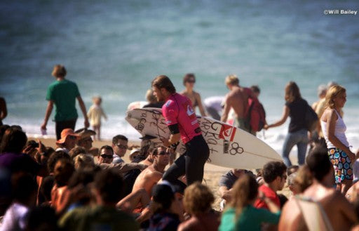 Dane Reynolds Quiksilver Pro France on an MTF (Merrick Twin Fin)