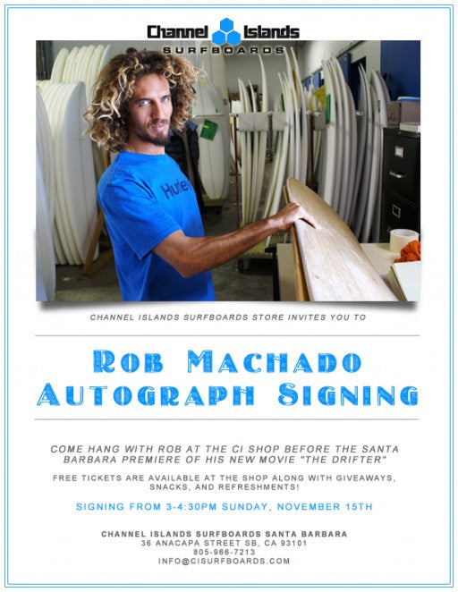 Rob Machado Autograph Signing in Santa Barbara